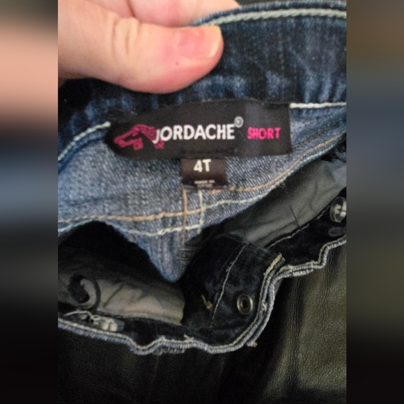 Jordache Girls Denim Sparkle Stretch Shorts Sz4T - Picture 6 of 6